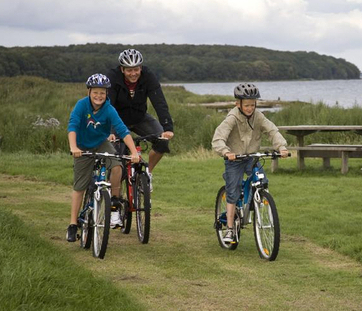 Cykelruter og gratis citycykler ferie på Horsens City Camping
